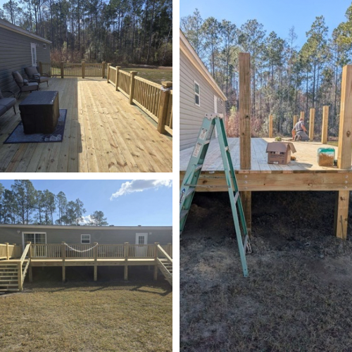 DECK PROJECT DURING-AFTER
